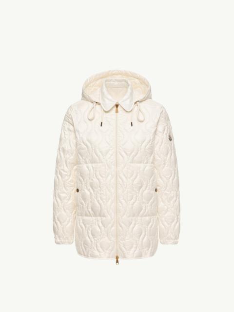 Moncler Balette Geometric Quilted Mid-Length Down Jacket