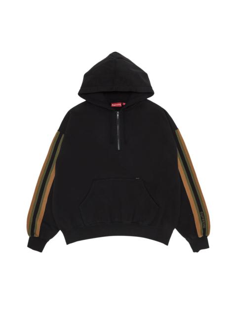 【SUPREME】WRAPPED HALF ZIP HOODED SWEATSHIRT WASHED BLACK Stay comfortable and stylish with the Supreme Wrapped Half