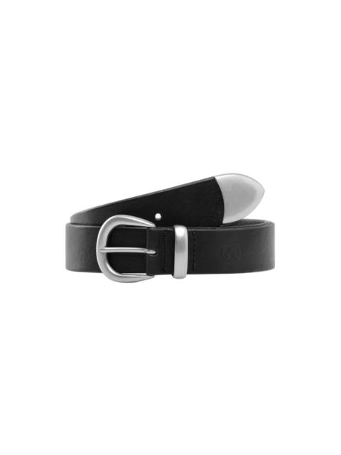 Knickerbocker Western Bridle Leather Belt Black