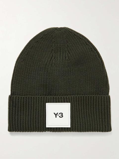 Logo-Appliquéd Ribbed Merino Wool Beanie