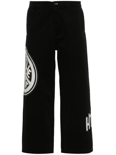 HONOR THE GIFT peace-print straight-leg trousers