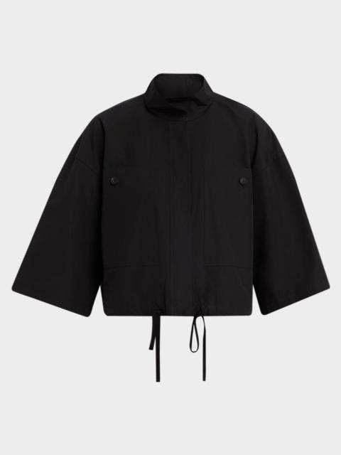 Lafayette 148 New York Boxy Cropped Cotton Jacket