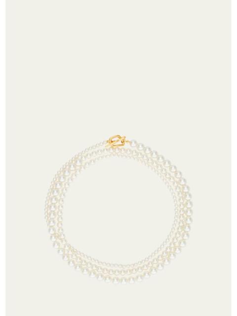 SHASHI Louise Pearly Strand Necklace