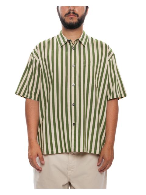 Stüssy Flat Bottom Stripe Shirt 'Green'