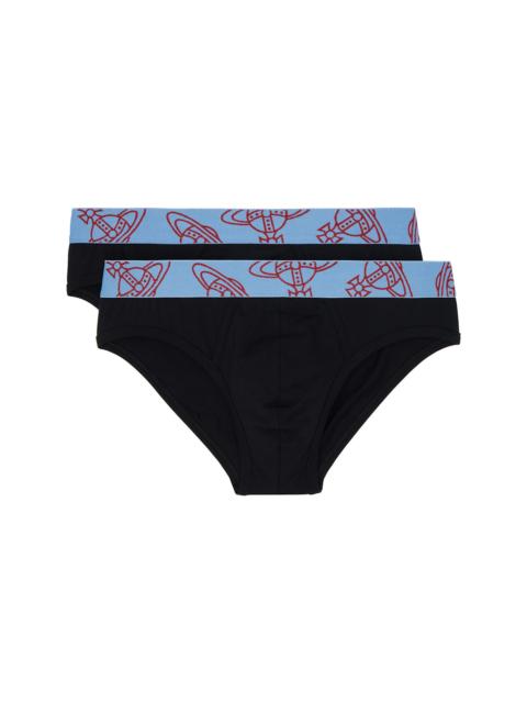 Vivienne Westwood Two-Pack Black Slip Band Briefs