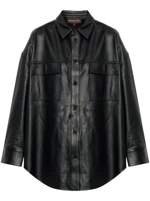MICHAEL KORS lambskin shirt
