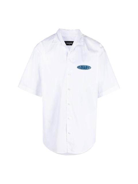 logo print short sleeve shirt