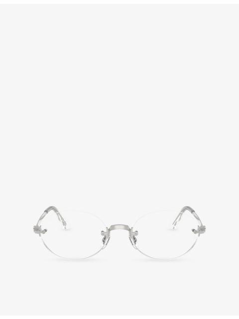 Ray-Ban RB3929V Round-Frame Metal Optical Glasses