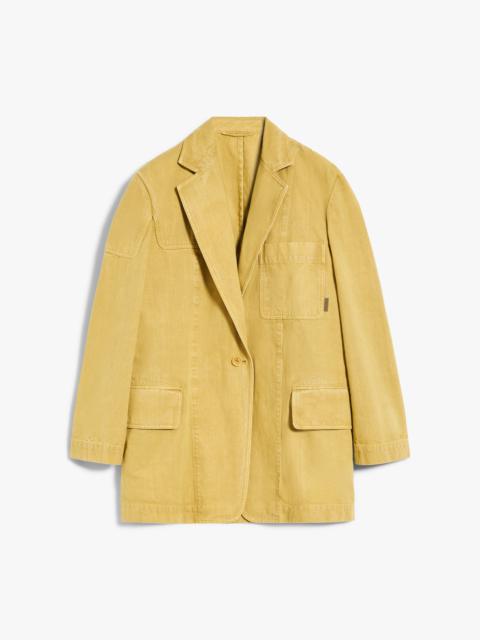 Max Mara Cotton canvas oversized jacket