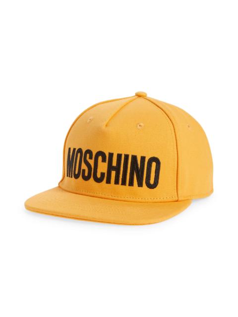 Moschino Logo Canvas Snapback Cap