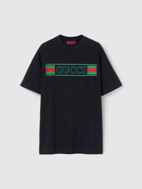 GUCCI Printed cotton jersey T-shirt