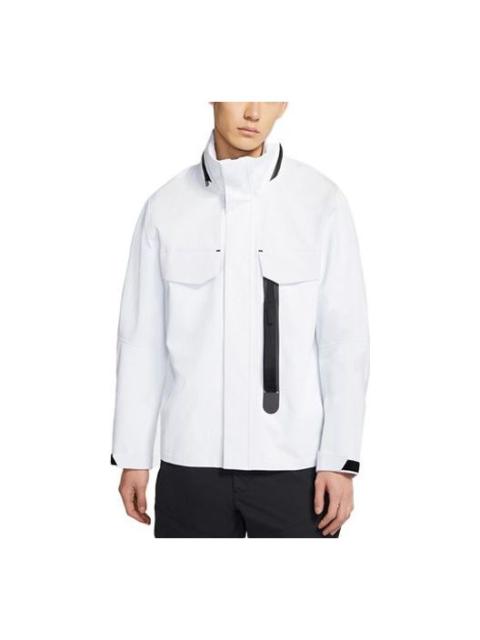 Nike Sportswear Tech Pack Contrast Sports Hooded Jacket For Men White CZ9310-100