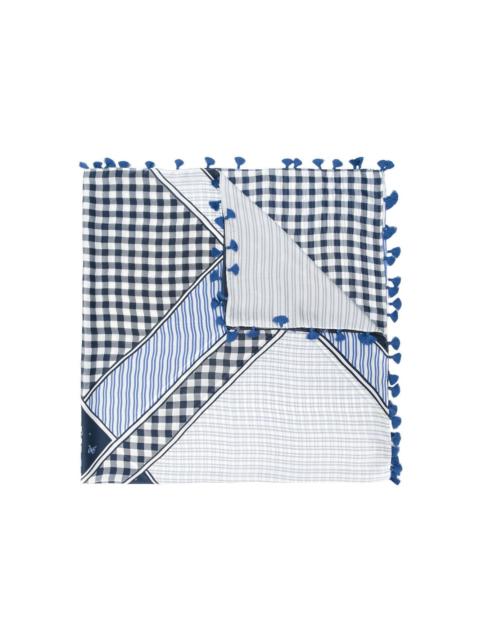WEEKEND Max Mara tassel-detail multi-print scarf