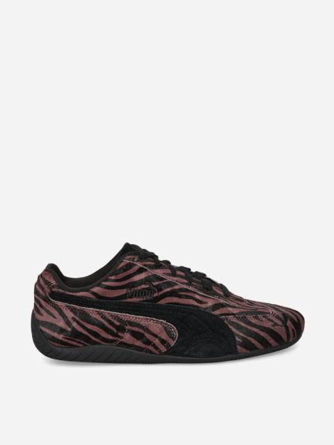 PUMA Women's Speedcat Tiger-Print Sneakers Rich Cocoa / Black