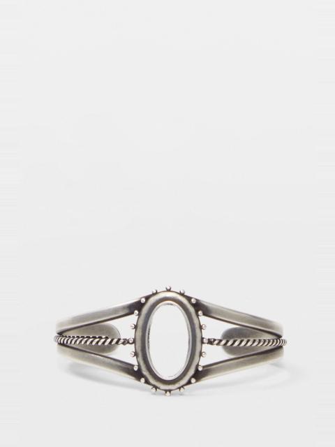 Ann Demeulemeester Fern Transparent Cabochon Cuff Bracelet