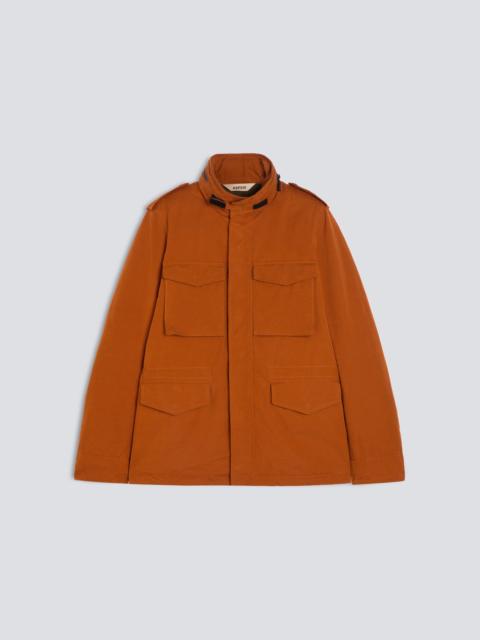 Aspesi MINI FIELD JACKET IN DRY WAX CANVAS WITH THERMORE® WADDING