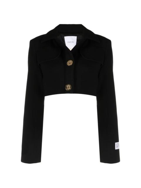 ジャケット [PATOU]Belted stretch-wool twill blazer PATOU Belted stretch-wool twill blazer | REVERSIBLE