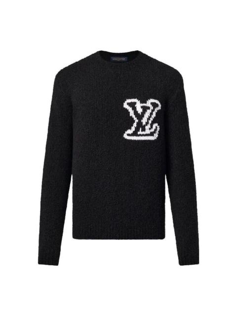 LOUIS VUITTON Wool Blend Crewneck Sweater 'Black' 1AF333