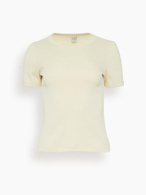 FLORE FLORE Car Tee in Off White