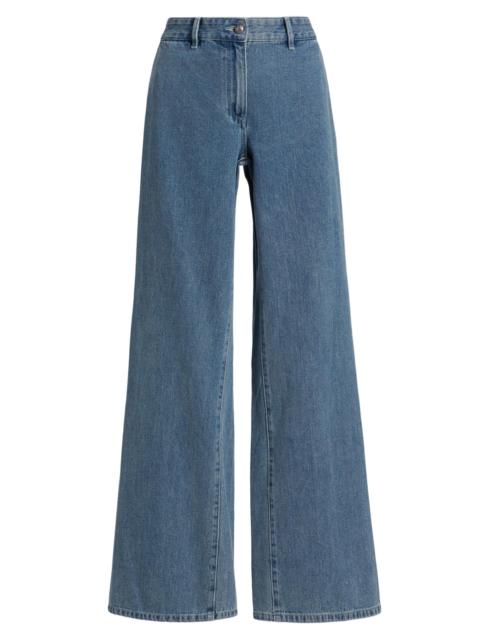 KOBI HALPERIN Women's Effie High-Rise Wide-Leg Pants - Indigo