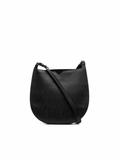 rounded leather crossbody bag