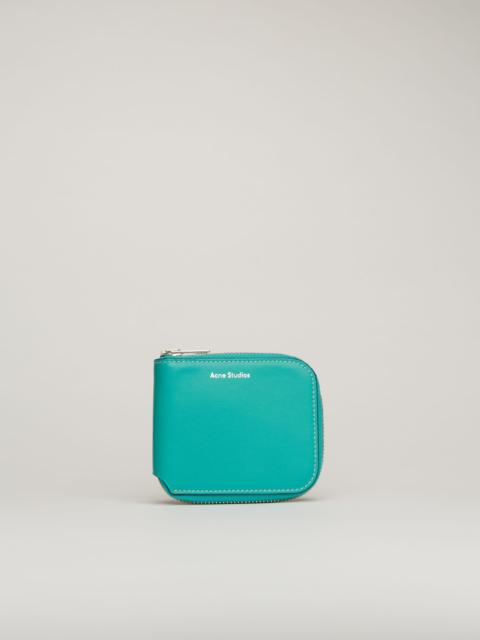 Acne Studios Compact bifold wallet turquoise blue