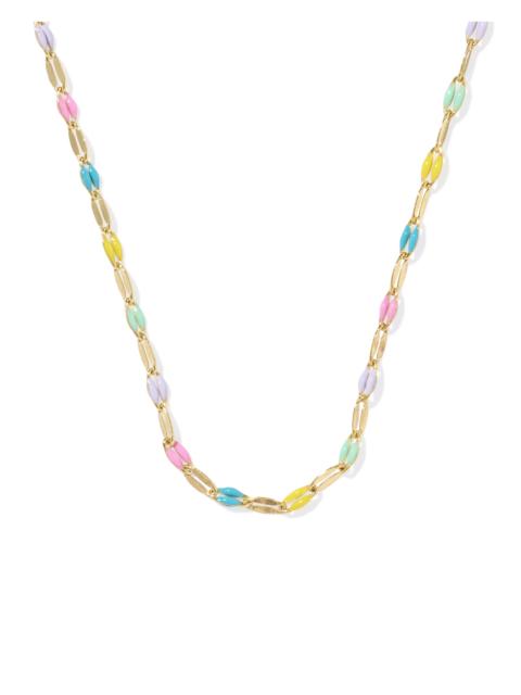 KENDRA SCOTT Multicolor Mirror 18k Gold Vermeil Chain Necklace