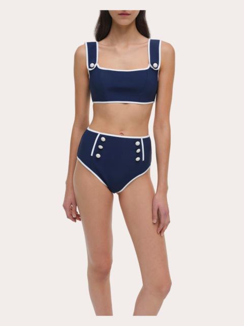 SIMKHAI Colby High-Rise Bikini Briefs