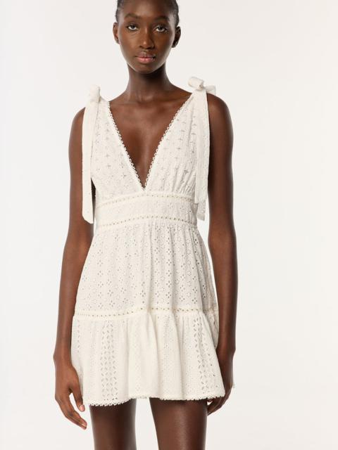 Poupette St Barth Mini Dress Cara - Natural White