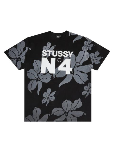 Stussy No. 4 Flowers Tee 'Black'