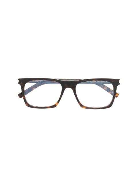 SAINT LAURENT tortoise-shell 광장 프레임