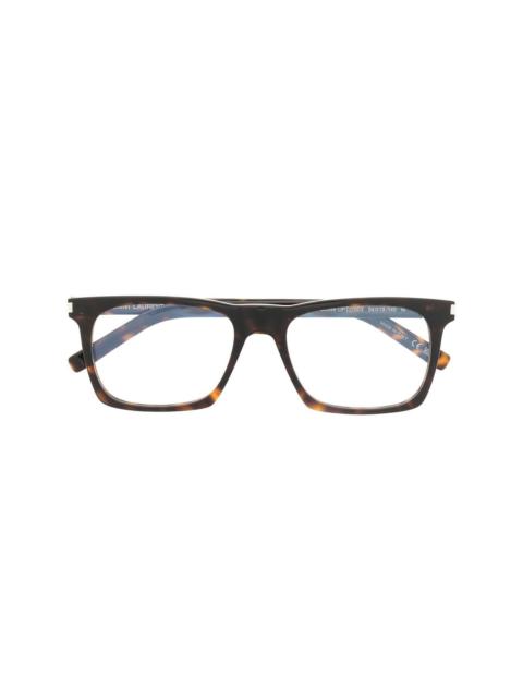 tortoise-shell square frames