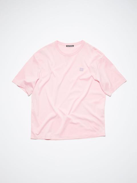 Crew neck t-shirt - Relaxed fit - Light pink