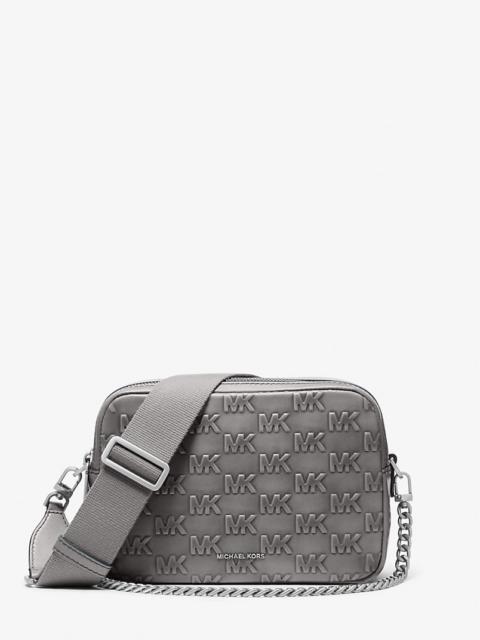 MICHAEL KORS Bryant Medium Burnished Leather Camera Crossbody Bag