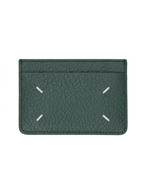 Maison Margiela Green Four Stitches Card Holder