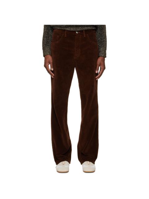 Marni Brown Corduroy Flared Trousers