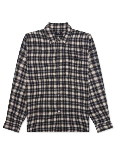 MATTHEW PLAID SHIRT - BLACK