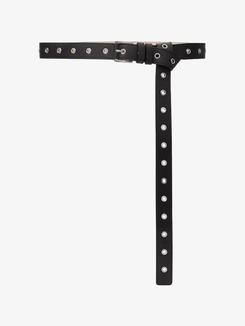 MICHAEL KORS Colby Grommeted Leather Belt