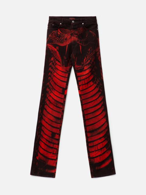 LU'U DAN STACKED STRAIGHT LEG JEANS