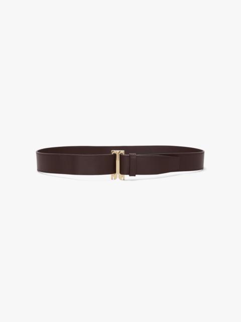 Dorian Tuxedo Belt In Burgundy Soft Leather