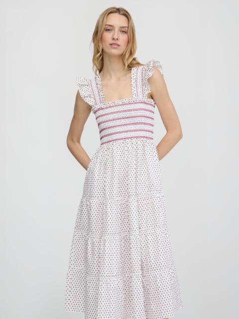 Hill House Home The Ellie Nap Dress - White Poppy Half Drop