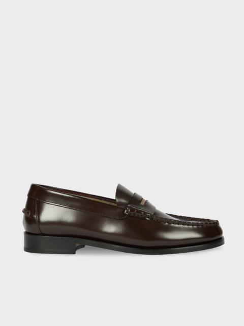 Paul Smith Dark Brown Leather 'Lido' Loafers