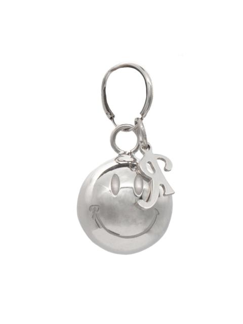 Raf Simons Smiley Ball and R Small Earring in Silver