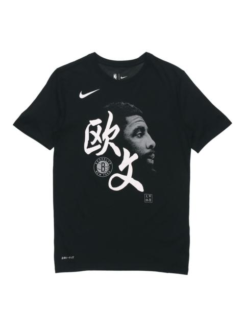 Nike Nike NBA Kyrie Brooklyn Global Game Kyrie Irvin Basketball Tee 'Black' CZ4129-010