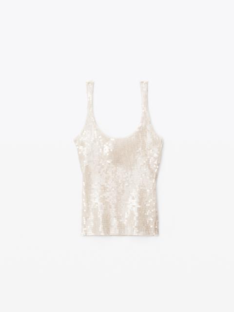 Alexander Wang TANKTOP IN SEQUIN NYLON