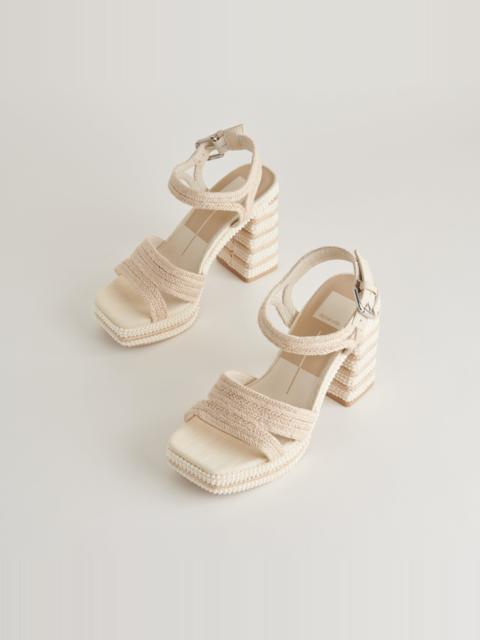 dolce vita ANIRA PEARL HEELS IVORY PEARLS