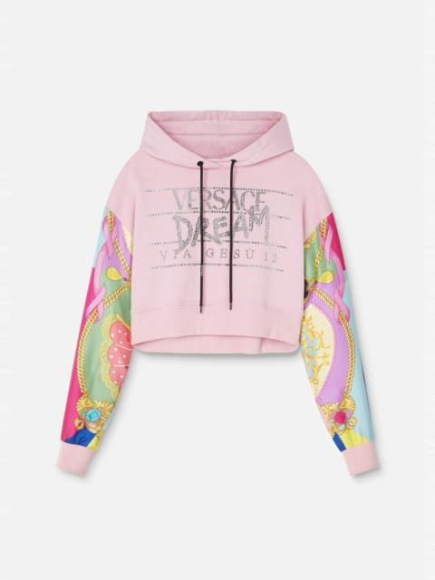 VERSACE Dream Logo I Ventagli Cropped Hoodie