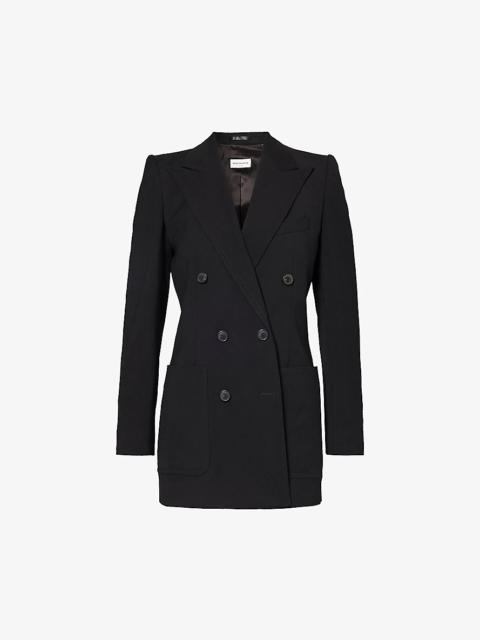 Dries Van Noten Double-breasted notched-lapel woven blazer
