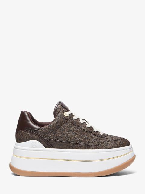 MICHAEL KORS Hayes Signature Logo Platform Sneaker