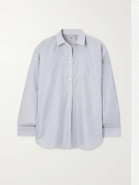 Totême Striped cotton-poplin shirt